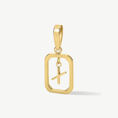 Floating Initial Pendant