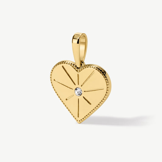 Heart Disc Pendant