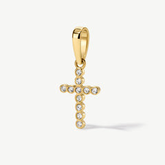 Bezel Cross Pendant
