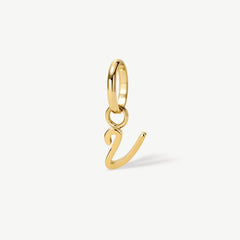 Mini Italic Initial Charm