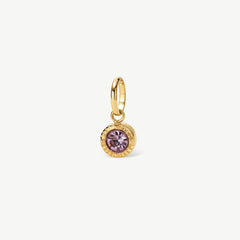 Mini Bezel Birthstone Charm