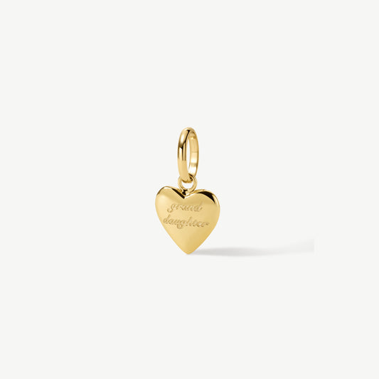 Mini Granddaughter Heart Charm