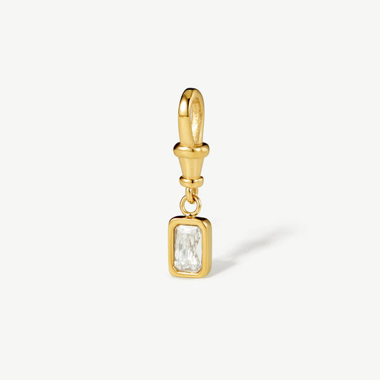 Bezel Set Drop Emerald