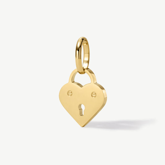 Mini Heart Padlock Charm