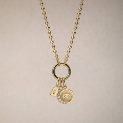 Ball Chain Charm Necklace
