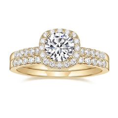 Classy Double Band Pave Ring