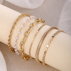 6-Piece Statement Bracelet Stack