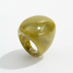 Chunky Oval Resin Ring