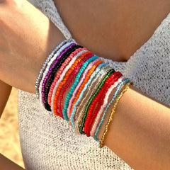 16-Piece Boho Multi Colored Casual Bracelets