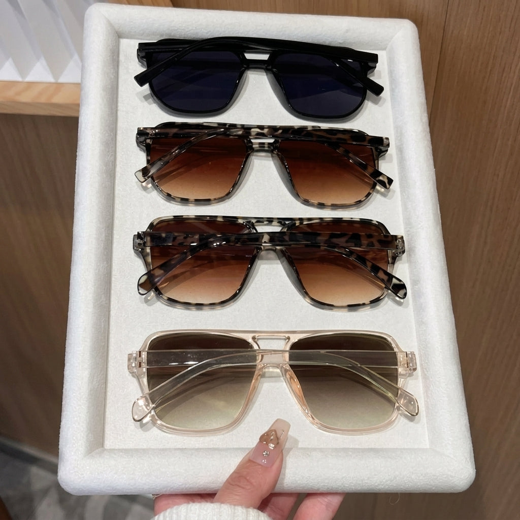 4-Piece Aviator Sunglasses Set
