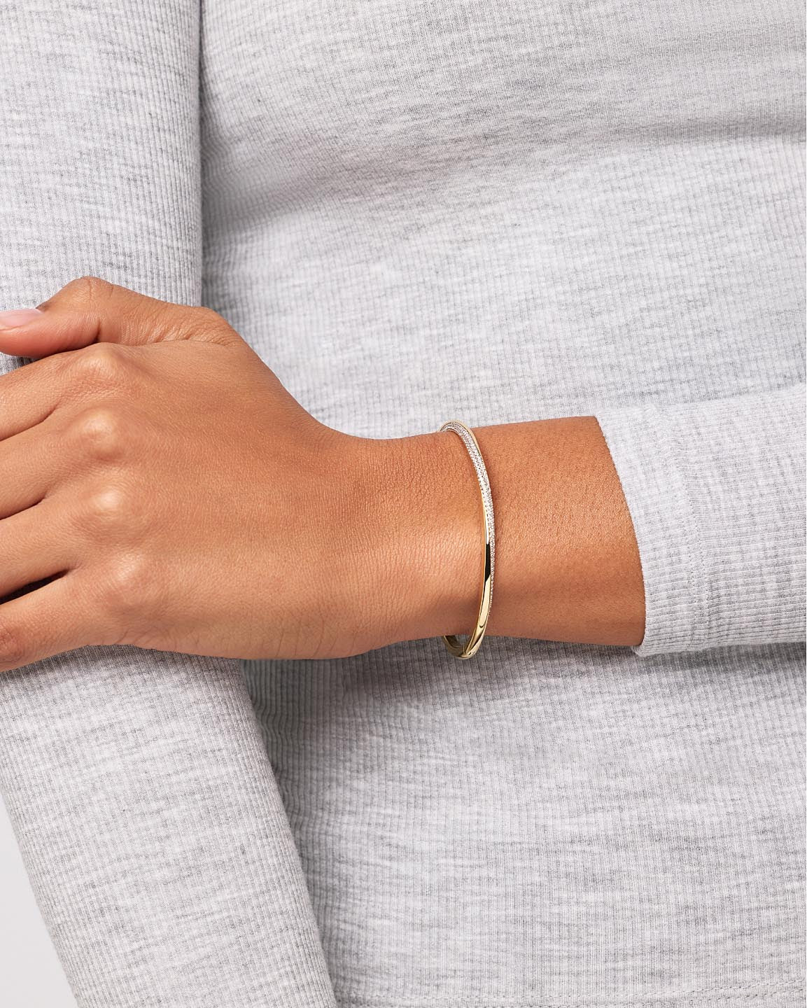 Gold Bangle Bracelet - Kira Bracelet