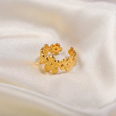 Dainty Floral Wrap Ring