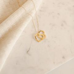 Personalized Heart Stack Necklace
