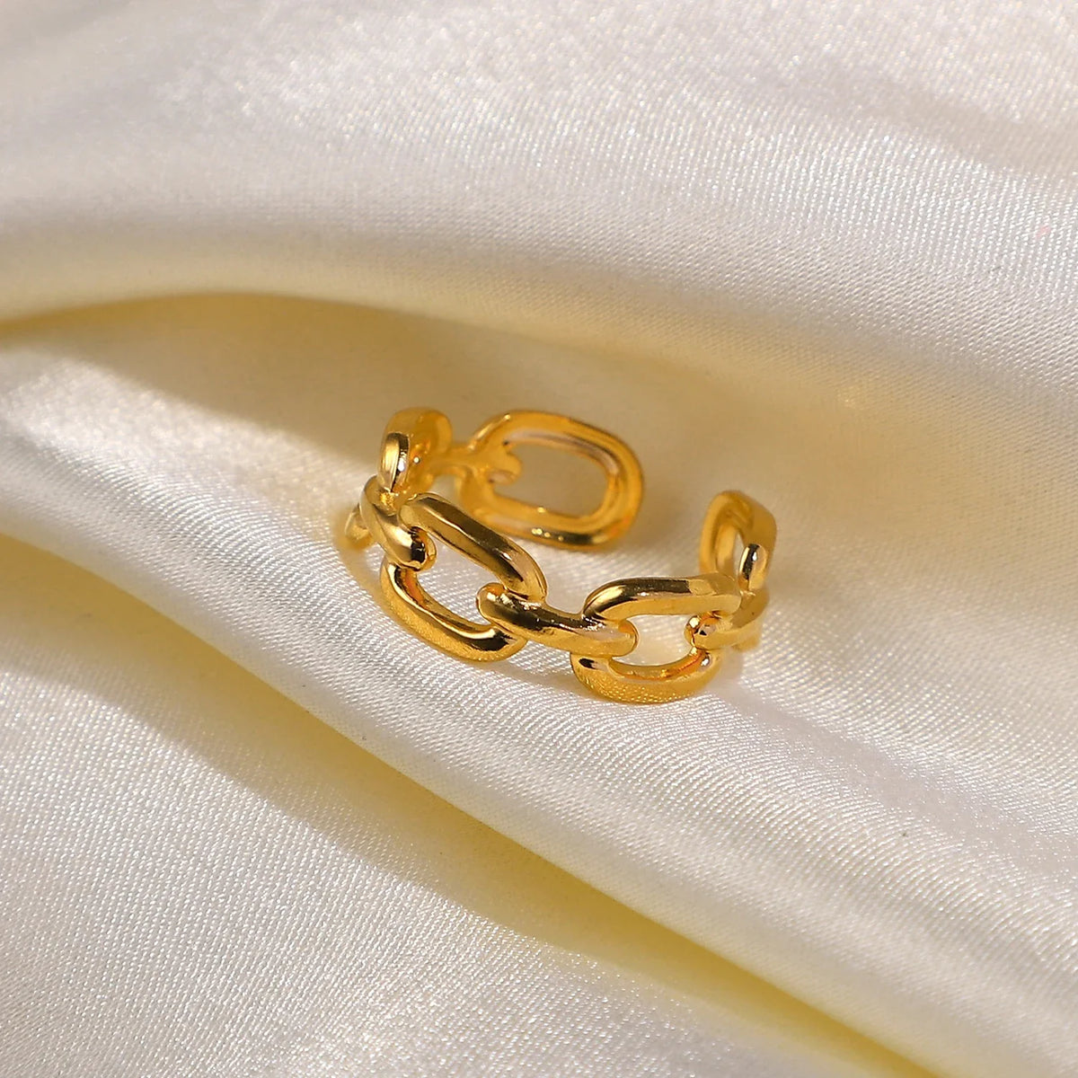 18K Adjustable Elegant Chain Linked Ring