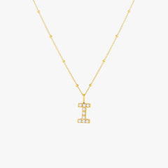 Pearl Initial Necklace