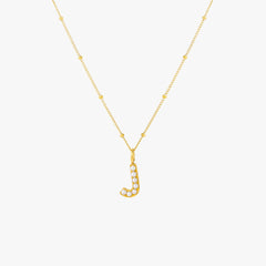 Pearl Initial Necklace