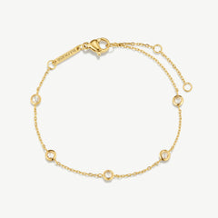 Multi Stone Chain Bracelet