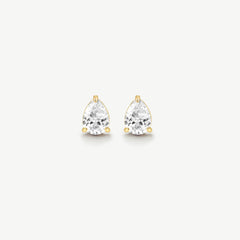 Classic Pear Solitaire Earrings