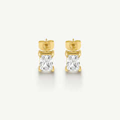 Classic Emerald Solitaire Earrings