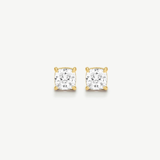 Bold Asscher Solitaire Earrings