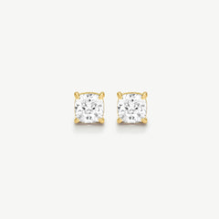 Bold Asscher Solitaire Earrings