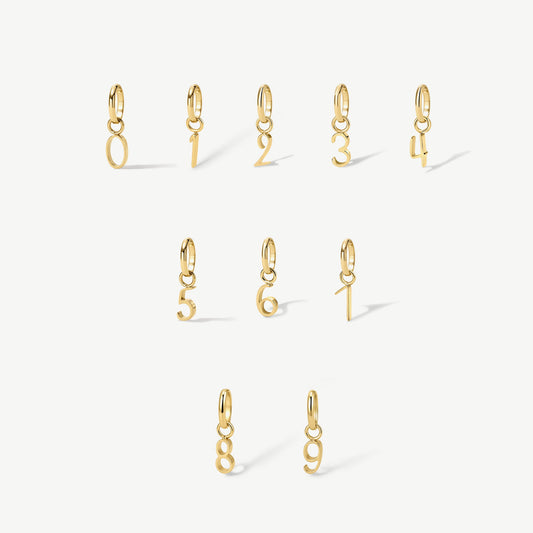 Mini Number Charm