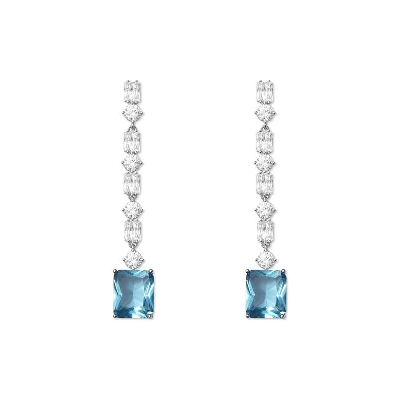 Daphne Sapphire-Tone Tassel Drop Earrings