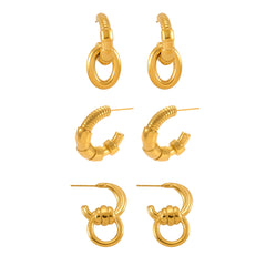 Sculptural C-Hoop Earring Designs