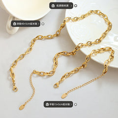 Bold Oval Link Necklace or Bracelet