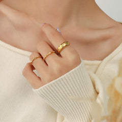 Star-Set Cubic Zirconia Band Ring