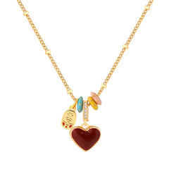 Nadine Vintage-Inspired Heart Pendant Necklace