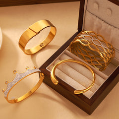Minimal Stainless Steel Bangle Designs
