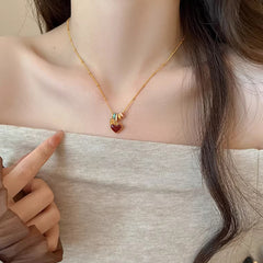 Nadine Vintage-Inspired Heart Pendant Necklace