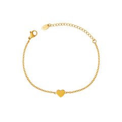 18K Gold-Plated Heart Bracelet or Geometric Ring