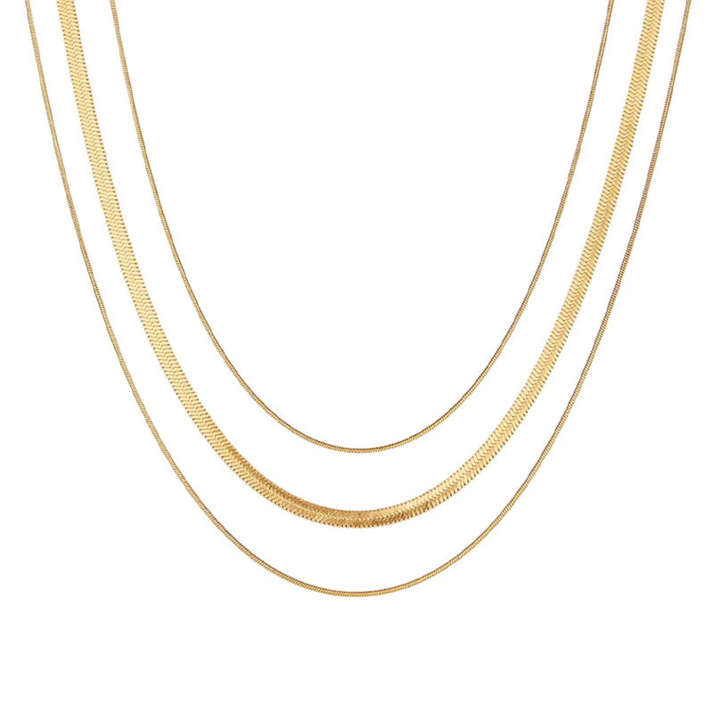 Marielle Vintage-Inspired Snake Layered Necklace