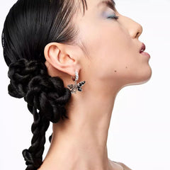 Marielle Pavé Butterfly Drop Earrings