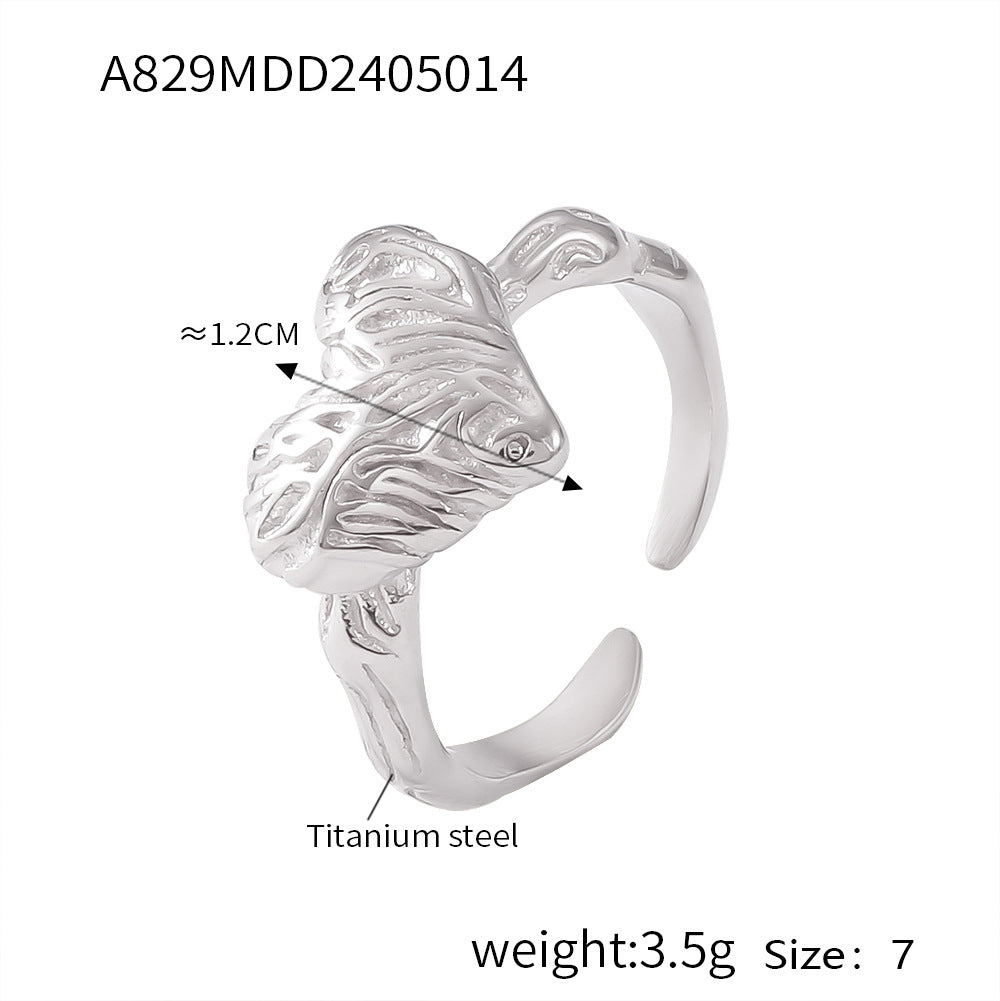 Textured Cubic Zirconia Statement Rings
