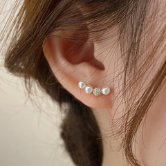 Camille Vintage-Inspired Pearl Stud Earrings No. 022331