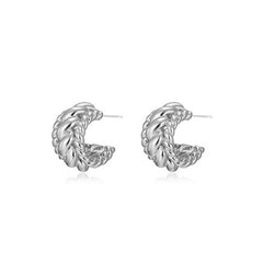 Nicolette Vintage-Inspired Twisted Hoop Earrings