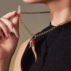 Pepper & Ladybug Charm Necklace