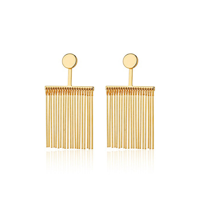 Nadine Statement Tassel Drop Earrings