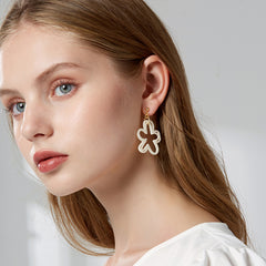 Camille Openwork Floral Stud Earrings