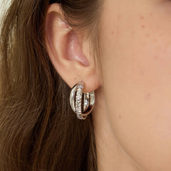 Marielle Vintage-Inspired Snake Hoop Earrings