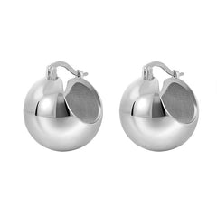 Nicolette Vintage-Inspired Sphere Huggie Earrings