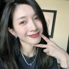 Nadine Pavé Heart Choker Necklace No. 562939