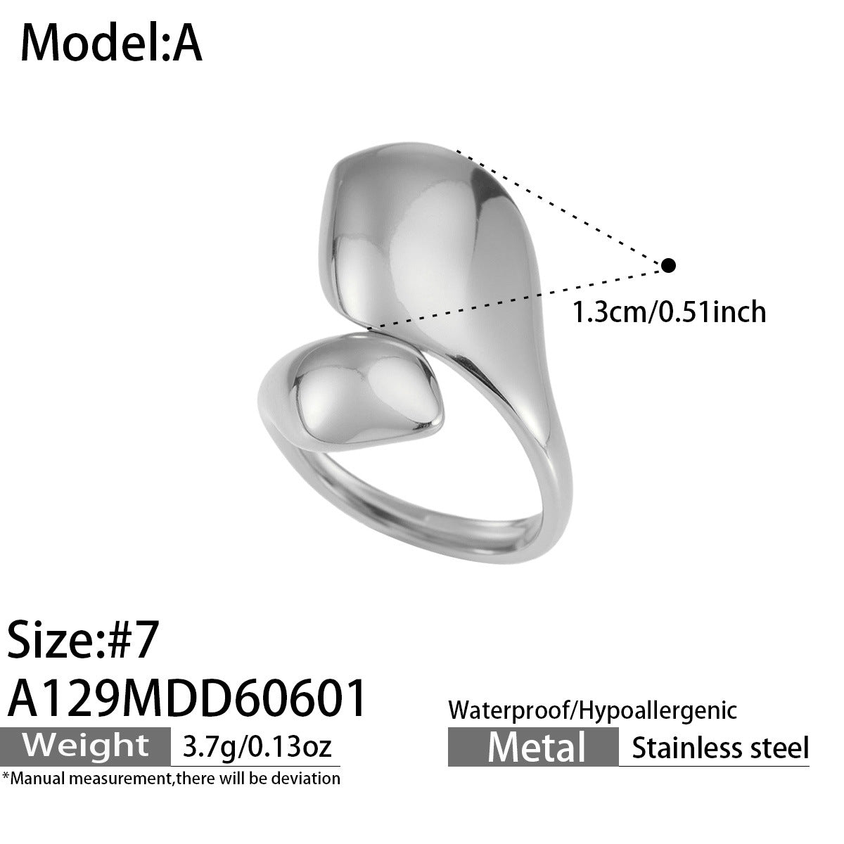 18K Gold-Plated Flower and Sculptural Ring Designs