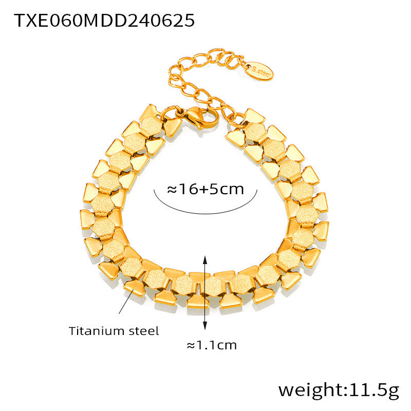 18K Gold-Plated Bold Link Necklace or Bracelet