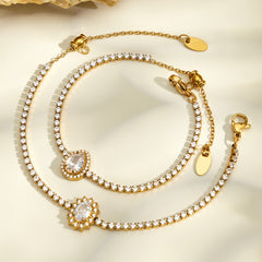 Oval and Teardrop Cubic Zirconia Jewelry