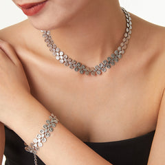 Round Disc Detail Necklace or Bracelet
