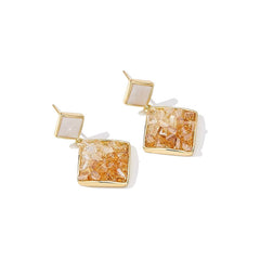 Marielle Crystal Square Drop Earrings